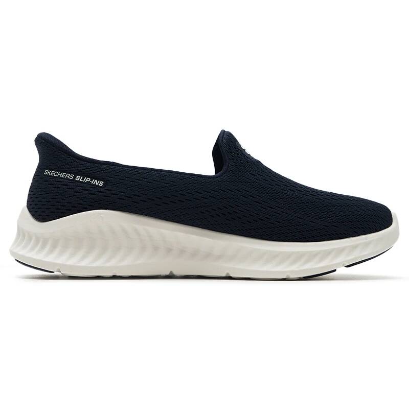 Skechers 125644-NVW Ladies Sli - Knit Fabric Lace Up Sneakers review and price